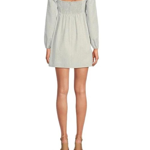 Gianni Bini
Kennedy Gingham Long Sleeve Sweetheart Neck Babydoll Dress - Picture 2 of 5